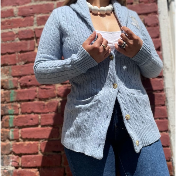 1990s Ralph Lauren cardigan 🩵 - Picture 3 of 4
